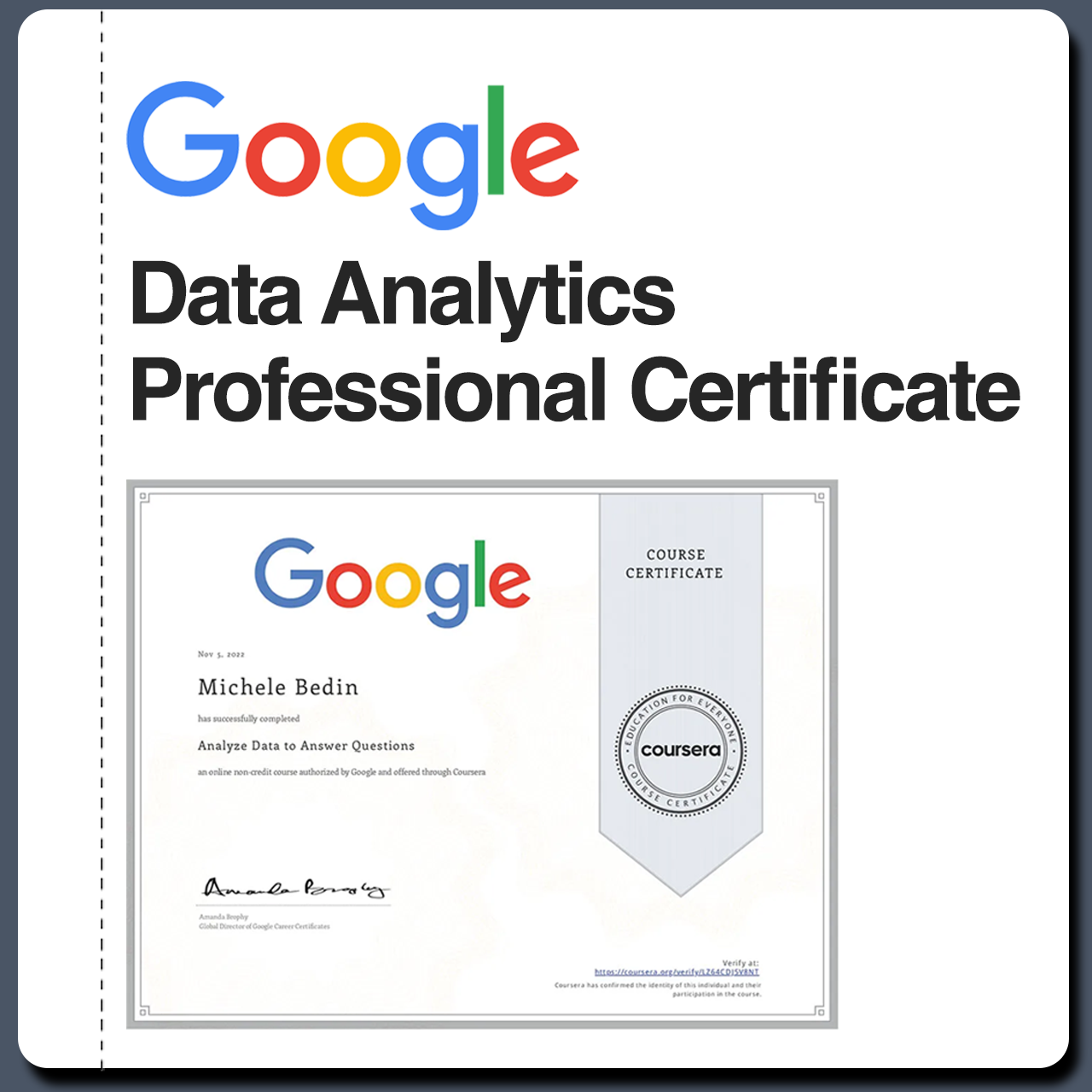 Google Data Analytics Professional Certificate